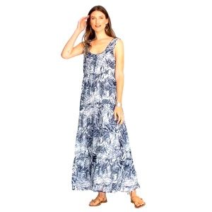 Johnny Was Lina Tiered Maxi Dress